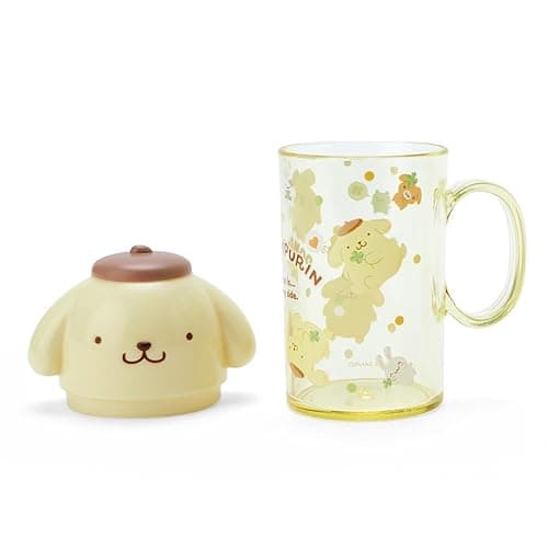 Sanrio 983918 Pom Pudding, Toothbrush & Cup Set, Pudding, Pompomurin, 4.7 x 2.8 x 2.8 inches (12 x 7 x 5 cm), Character thumbnail 2