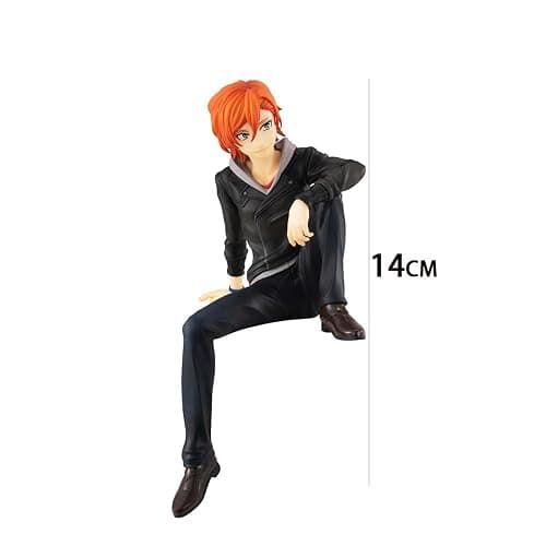 Puruuige 2PCS Nakahara Chuuya/Dazai Osamu Anime Figure Dazai Osamu Noodle Stopper Figurine Sitting Pose Character Model Desktop Decoration, 5.5 inch thumbnail 5