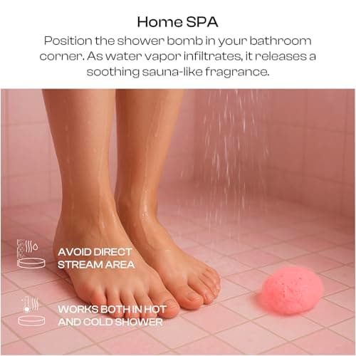 Rose Shower Steamers Gifts for Women, 6 Heart-Shaped Aromatherapy Tablets thumbnail 5