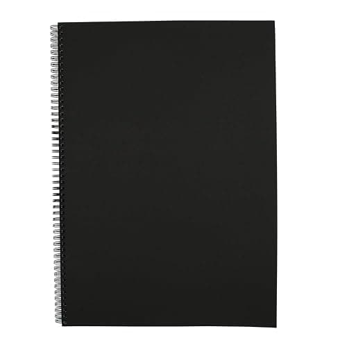 PINNORA Creative A3 Sketchbook (100GSM) - Black Hardcover Sketch Book with Thick Cartridge Paper | Twin-Wire Spiral Bound Sketch Pad, A3 Drawing Pad for Sketching - Art Book for All Ages (50 Pages) thumbnail 8