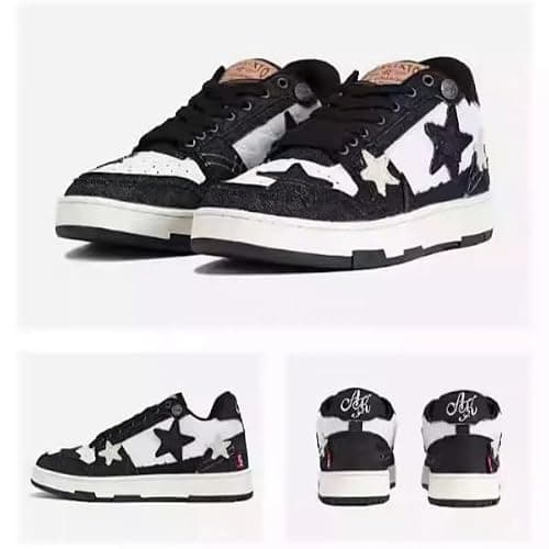 ACARITOUCH Retro Star Platform Shoes Vintage Chunky Sneakers for Women Men Trendy Casual Aesthetic Y2k Skate Shoes thumbnail 4