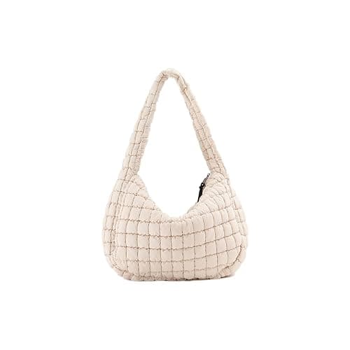 VAKAER Puffer Tote Bag for Women Quilted Crossbody Large Hobo Carryall Lightweight Padded Shoulder Bag for Travel Work - Image 1