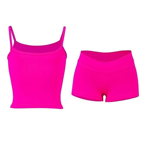 Dancecore Active Set with camisole top and shorts for Dance, Gymastics, Yoga