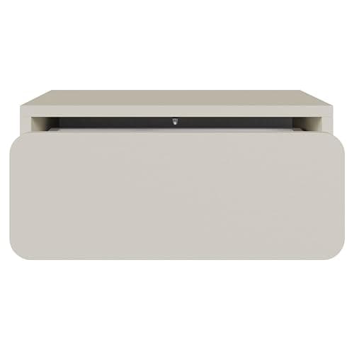 Selsey Nachttisch Beistellschrank Beistelltisch Nachtschrank Hängend Mit Schublade Push to Open Kugelauszüge Graubeige Wuwu - With One Drawer thumbnail 6