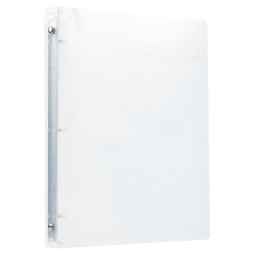 JAM PAPER Plastic 0.5 inch Binder - Clear 3 Ring Binder - Sold Individually thumbnail 2