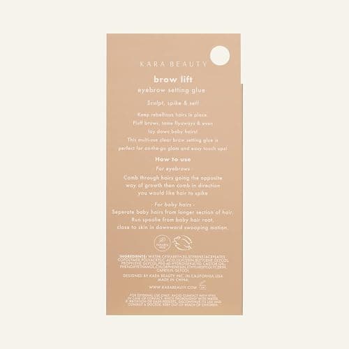 Kara Beauty Brow Lift - Clear Eyebrow Gel for Laminated Look, Extreme Hold Brow Kit, Fluffy Eyebrow Styling Clear Gel for Eyebrows, Makeup Essential thumbnail 6