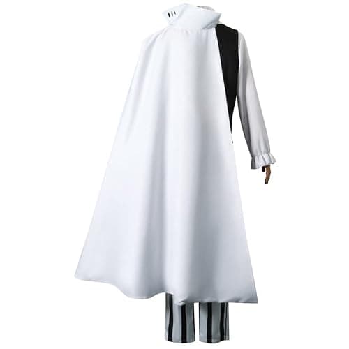 TFRVMA Nikolai Cosplay Costume Nikolai Cosplay Outfit Nikolai Uniform Cape With Wig Full Set Halloween - White - Small thumbnail 2