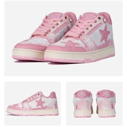 ACARITOUCH Retro Star Platform Shoes Vintage Chunky Sneakers for Women Men Trendy Casual Aesthetic Y2k Skate Shoes thumbnail 5