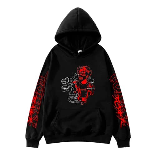 WZSMHFT Corpse Husband Merch Hoodie Women Men Printed Black Sweatshirt Harajuku Clothes - Image 1