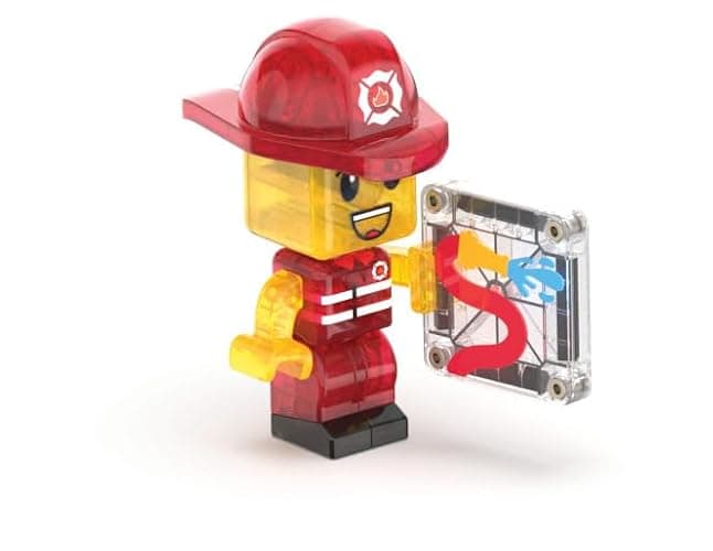 Magna-Tiles Fire Station 50-Piece Magnetic Construction Set, The Original Magnetic Building Brand thumbnail 8