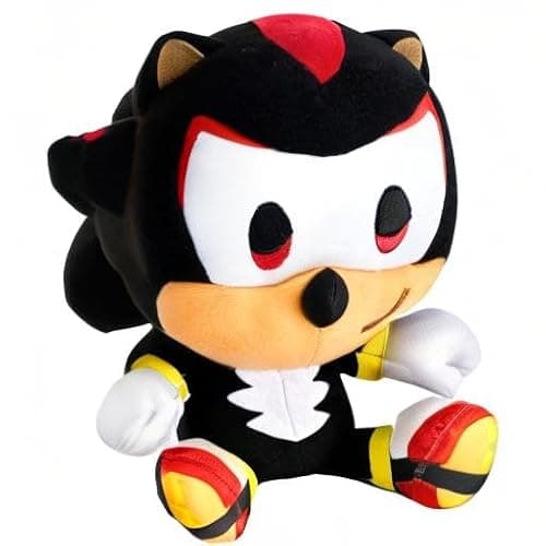 Great Eastern Entertainment Sonic The Hedgehog - SD Shadow The Hedgehog Sitting Plush 7" H thumbnail 3