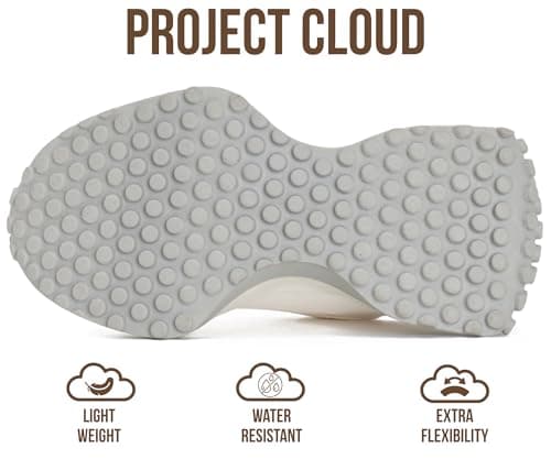 Project Cloud Kid Shoes for Girls - Girls Sneakers with Breathable Upper, Lightweight Design, Memory Foam Insole & Non-Slip Outsole (Lecco_K,WHITCOMBO,1) thumbnail 5