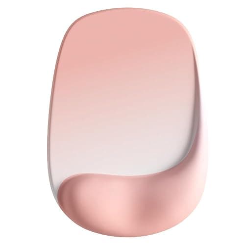 ErgoEase Ergonomic Mouse Pad with Gel Wrist Support - Premium Lycra Fabric, Non-Slip, Ideal for Laptop & Desktop, Office & Gaming，Desk Accessories (01Coral Pink) thumbnail 8