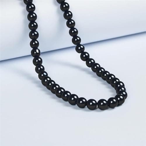 8mm Pearl Choker Necklace Multicolor 1920s Dainty Beads Necklace Costume Prom Party Statement Jewelry for Women thumbnail 2