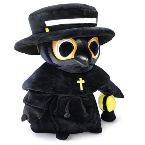 AULUDA Plague Doctor Plush Toy, 16" Big Weighted Spook Cute Stuffed Plushie Pillow Doll, Soft Large Fluffy Halloween Hugging Cushion Decor, Present for Kids and Adults thumbnail 9