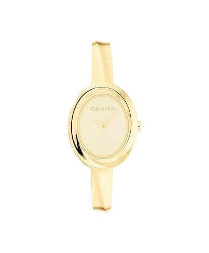 Calvin Klein Women's Twisted Bezel - 24mm 2H Quartz Watch - Adjustable Stainless Steel Bangle - Water Resistance 30 Meters – Premium Fashion for All Occasions - Gift for Her - Image 1
