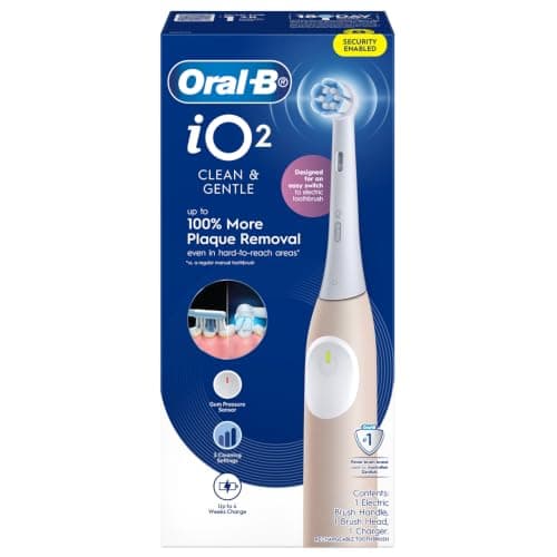 Oral-B iO Series 2 Gentle Clean Electric Toothbrush, Blush Sand - Image 1