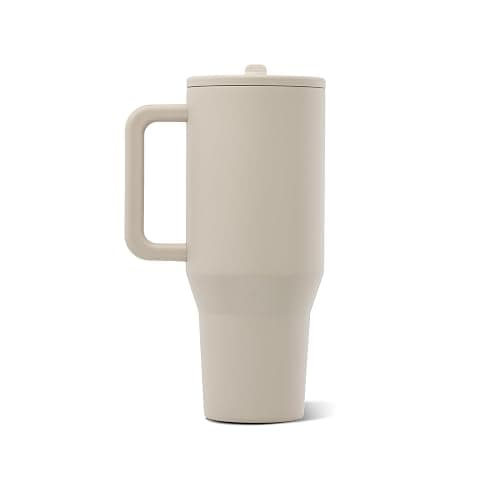 HydroJug Traveler 40oz, Insulated Tumbler with Handle & Straw, Dune thumbnail 3