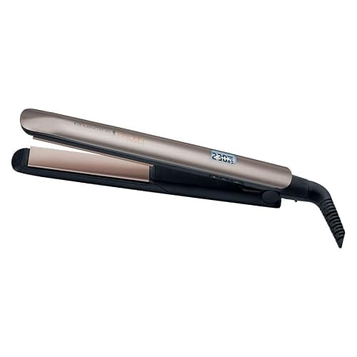 Remington Glätteisen [hochwertige Beschichtung] Keratin (Keramikbeschichtung mit Keratin & Mandelöl angereichert) LCD-Display, 10 Temperatureinstellungen 150-230°C, Haarglätter S8540,Schwarz, 110 mm thumbnail 3
