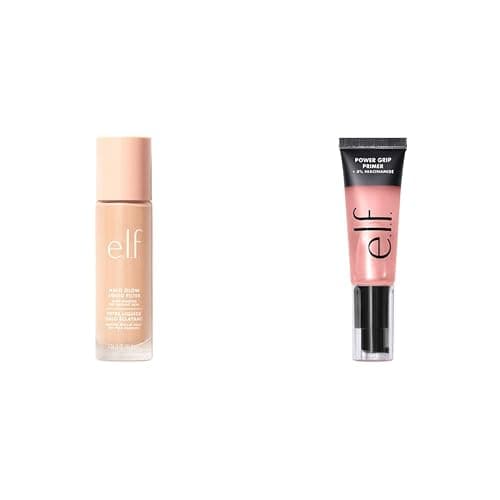 e.l.f. Halo Glow Liquid Filter, Complexion Booster, Vegan & Cruelty-Free & Power Grip Primer + 4% Niacinamide, Gel-Based & Hydrating Face Primer, Evens Skin & Brightens, Grips Makeup, 0.811 Fl Oz - Image 1