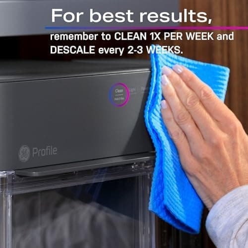 GE Profile Opal 2.0 XL with 1 Gallon Tank, Chewable Crunchable Countertop Nugget Ice Maker, Scoop included, 38 lbs in 24 hours, Pellet Ice Machine with WiFi & Smart Connected, Stainless Steel thumbnail 14