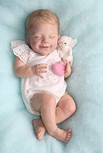 DangTpor 20inch Reborn Doll Kits Size Already Painted Lifelike Unpainted Unfinished Reborn Blank Kit DIY Molds (April) thumbnail 5