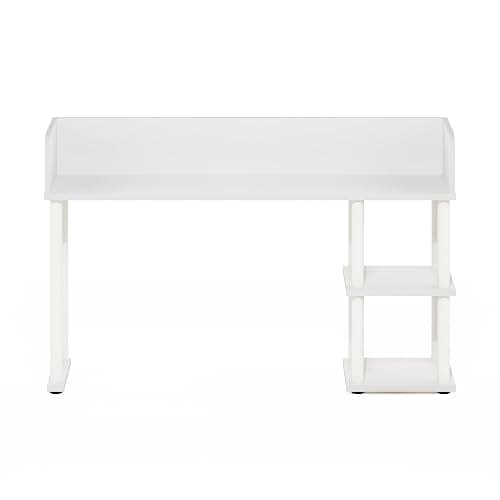Furinno Classic Desk Shelf, 3-Shelf Desktop Hutch, Book Shelf, 3-Tier Desk Organzier, for Office Supplies, Office Desk Accessories, for Home Office, College, Dorm, White thumbnail 6