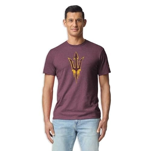 Barnesmith NCAA Unisex Short-Sleeve Ring Spun T-Shirt, Premium Lightweight Cotton, Laude Design, Woven Sleeve Team Logo thumbnail 2