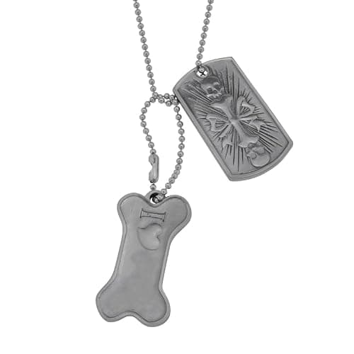 ZHAOZHAO Sliver Bone Plate Card Saturn Necklace for Women - Silver Saturn Pendant - Punk Style thumbnail 2