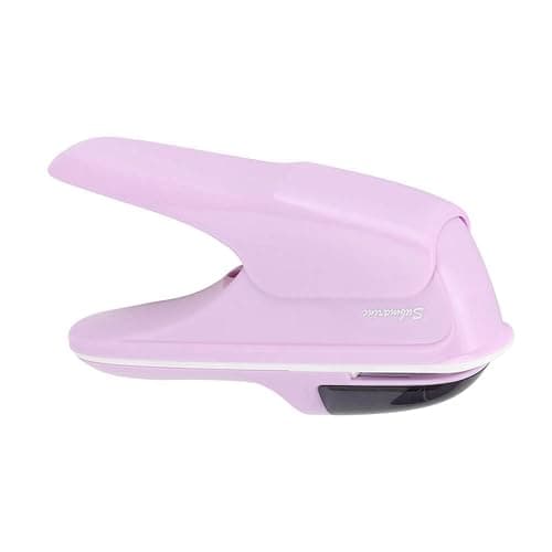 EIMSOAH Stapleless Stapler, Labor Saving Ergonomic Handle Safe for Children No Staple Binding Up to 8 Sheets, with Strong ABS Material, for Office School Home Use (Purple) thumbnail 6