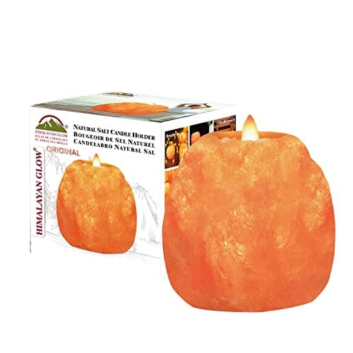 Himalayan Glow Hand Carved Himalayan Salt Candle Holders, Home Decor Item great as a Night light - Image 1