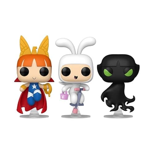 Funko Pop! Animation Powerpuff Girls Liberty Belle, Harmony Bunny, Mange 3-Pack, Glow in Dark Special Edition, 4-5.3 inches thumbnail 2