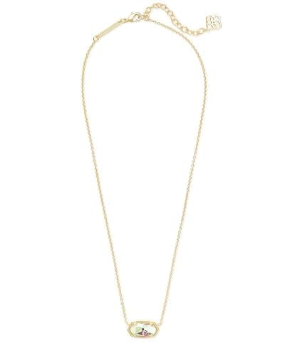 Kendra Scott Elisa Pendant Necklace for Women, Fashion Jewelry, 14k Gold-Plated thumbnail 2