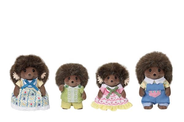 Calico Critters Pickleweeds Hedgehog Family, Set of 4 Collectible Doll Figures - Image 1