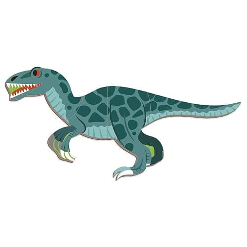 Janod - Magnetibook 51 pc Magnetic Dinosaur Mix and Match Game - Ages 3+ - Playing Dress-Up with Magnets - Enhances Fine Motor Skills - Includes Book Shaped Travel/Storage Case thumbnail 6