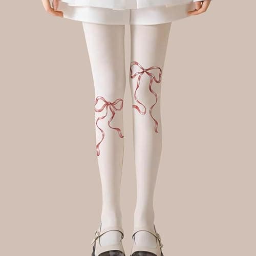 HOKMAH Cute Patterned Tights for Women, Fashion Y2k Kawaii Stockings Funky Tights Aesthetic JK Leggings Pantyhose Academia thumbnail 2