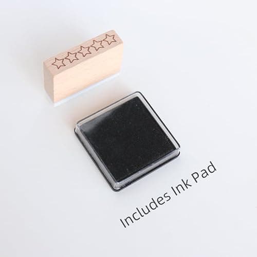 5 Star Rating Rubber Stamp – 5 Star Review Fill-in Stamp for Journals, Planners, Scrapbooking, DIY Crafts, Feedback & Review Notes, Teacher Stamps & Student Feedback, Grading Supplies thumbnail 3