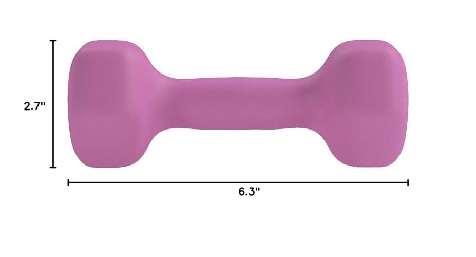 Amazon Basics Neoprene Dumbbell Hand Weights for Exercise and Muscle Toning - 3 Pound, Pair thumbnail 5
