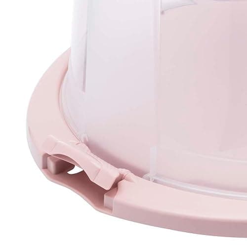 keeeper Runder Tortenbehälter mit Deckel, Ergonomischer Griff, Einfacher Transport von Kuchen, Ricardo, Nordic Pink (Rosa), 33,5 x 38 x 17 thumbnail 6