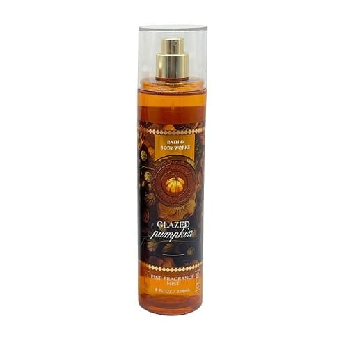 Bath & Body Works GLAZED PUMPKIN Fine Fragrance Mist 2-Pack Gift Set with Red Bow for Holidays – 8 fl oz Each – 2025 Fall Collection thumbnail 8