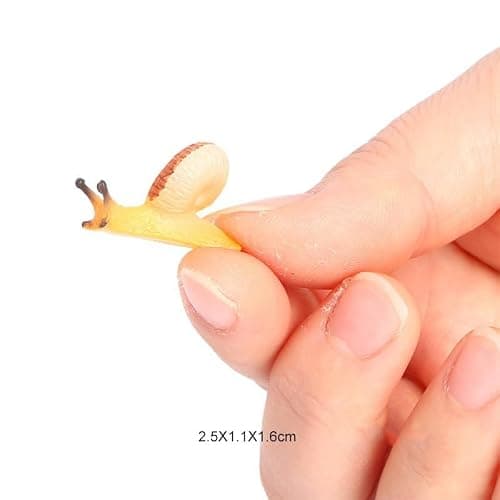 titihuirie 7 Pcs Snail Figurine Miniature Snail Model Realistic Animal Figurines Fairy Garden Micro Landscape Decor thumbnail 8