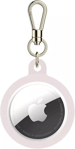 kate spade new york AirTag Holder with Gold Ring Clip - Protective Case for Apple AirTag - Hollyhock Cream thumbnail 7