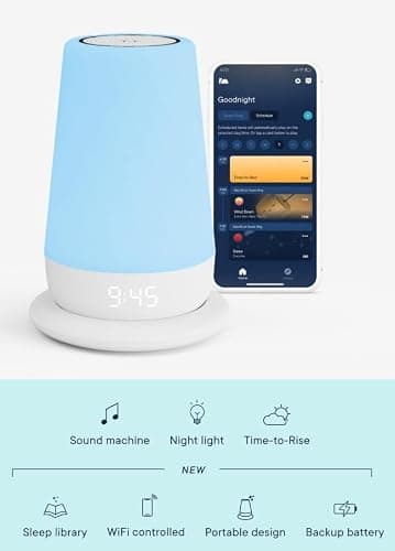 Hatch Rest+ Baby & Kids Sound Machine | 2nd Gen | Child’s Night Light, Alarm Clock, Toddler Sleep Trainer, Time-to-Rise, White Noise, Bedtime Stories, Portable, Backup Battery (with Charging Base) - 2nd Gen (with Charging Base) thumbnail 2