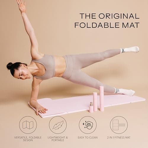 Stakt The Original Foldable Yoga Mat, Premium Fitness & Multi-Purpose Workout Mat with Non-Slip Surface, Portable & Lightweight for Studio or Home Use, As Seen on Shark Tank thumbnail 2
