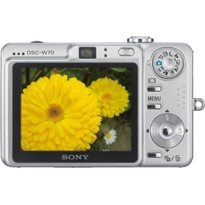 Sony Cyber-shot DSC-W70 Digital Camera - Silver 7.2 MP, 3x Optical Zoom 2.5" LCD (Renewed) thumbnail 3