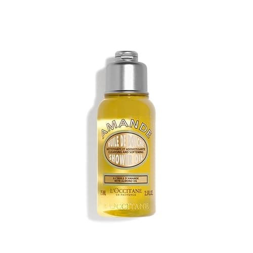 L'OCCITANE Cleansing & Softening Almond Shower Oil, Body Wash & Shaving Base Purifies & Smooths Without Drying Skin, Milky Lather, Nourishing Skincare - Image 1