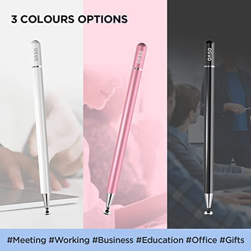 Stylus Pen for iPad, Disc Tip Pencil Tablet Stylus Compatible with Apple iPad pro/iPad 6/7/8th/iPhone/Samsung Galaxy Tab A7/S7/All Touch Screens (White) thumbnail 6