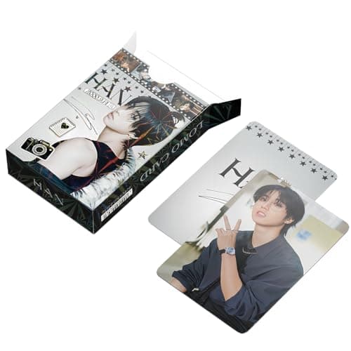 PYAJUU Stray Kids Photocards DO IT Album Photo Cards Straykids Postcard 2026 Lomo Cards Stray Kids Stickers Gift Merch For STAY KPOP Gift Box Set (HAN(BLACK)) thumbnail 7