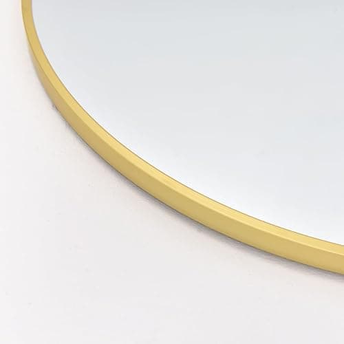 BEVERDY Arched Full Length Mirror, 30" x 71" Oversized, Freestanding or Wall Mounted for Bedroom, Gold thumbnail 5