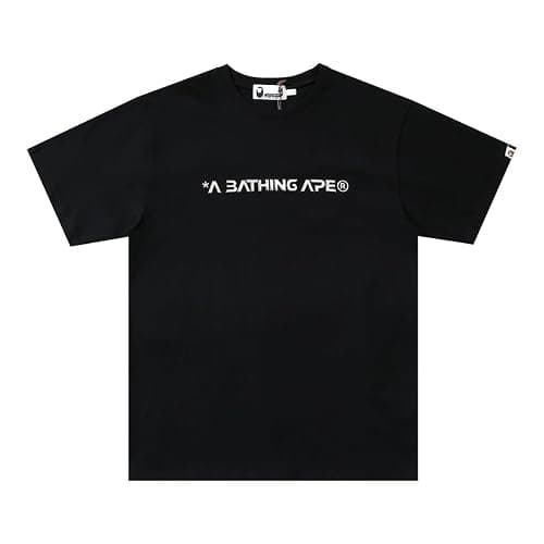 EXXE&OYYO Men's Shirt Camo Casual Tees Graphic Shark Ape Hip Hop Tees (black8,M,Medium) thumbnail 2